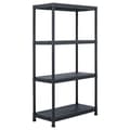 Miniatyrbilde 1 av 8: vidaXL Oppbevaringshylle svart 100 kg 60x30x138 cm plast