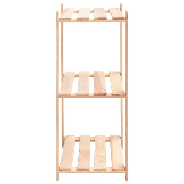 vidaXL reol i 3 niveauer 60 x 38 x 90 cm massivt fyrretræ 150 kg