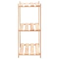 Miniatyrbillede 4 af 7: vidaXL reol i 3 niveauer 60 x 38 x 90 cm massivt fyrretræ 150 kg