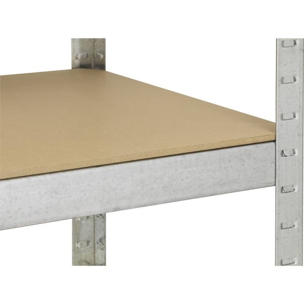 TOOLCRAFT 2265279 Lagerhylla 265 kg (B x H x D) 900 x 1800 x 450 mm Metall, MDF matt Förzinkat, Silver Trägolv