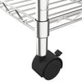 Miniatyrbillede 6 af 7: vidaXL opbevaringsstativ med hjul 90x35x142 cm 200 kg 4 niveauer krom