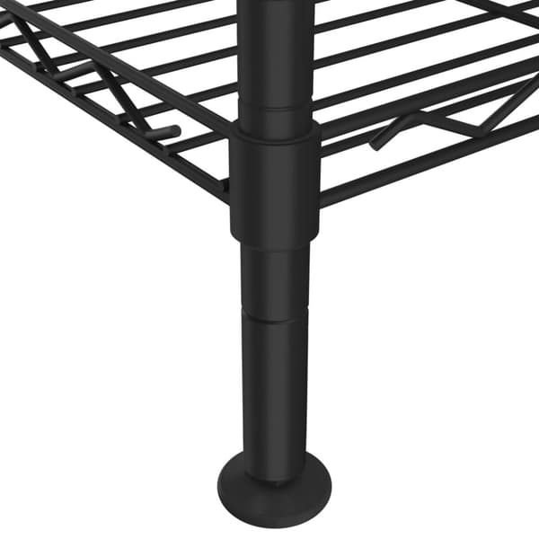 vidaXL 5-kerroksinen varastohylly 90x35x180 cm musta 250 kg