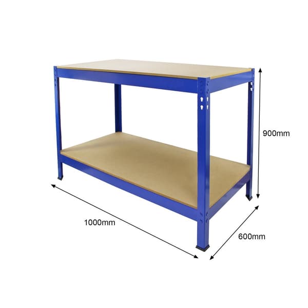 Q-Rax Blå Arbetsbänk 100cm | MonsterShop