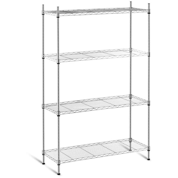 Royal Catering Förvaringshylla i metall - 35 x 90 x 137 cm - krom