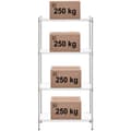 Miniatyrbild 5 av 5: Royal Catering Förvaringshylla i metall - 90 x 45 x 180 cm - 1000 kg - Med mattor
