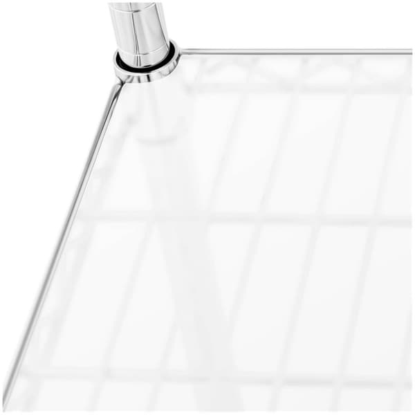 Royal Catering Förvaringshylla i metall - 90 x 45 x 180 cm - 1000 kg - Med mattor