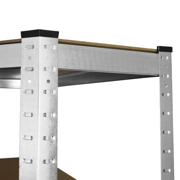 Galwix 90cm Hyllpaket: Hörnhylla och 4 Garagehyllor