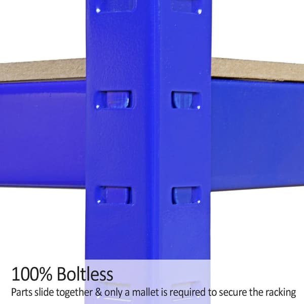 Monster Racking T-Rax Robust opbevaringshylde, blå, 120 cm B, 60 cm D