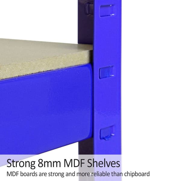 Monster Racking T-Rax Robust opbevaringshylde, blå, 120 cm B, 60 cm D