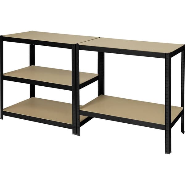 TOOLCRAFT KCT20CP Lagerhylla 175 kg (B x H x D) 900 x 1800 x 400 mm Metall, Hårdpapp Antracit / svart Hårdfasplatta
