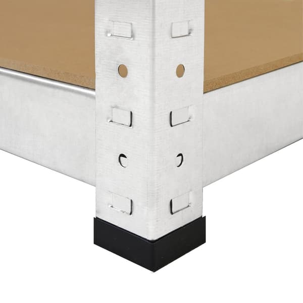 Monster Rack 10 x Galwix galvaniserede stålhylder, 90 cm brede