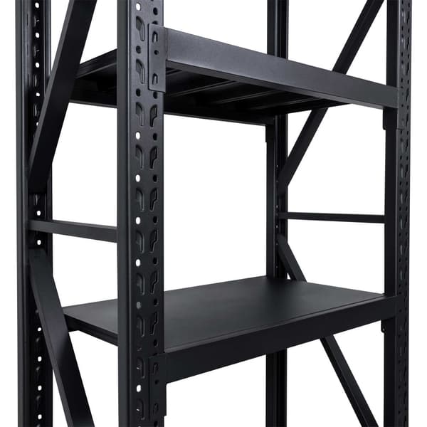 Fornorth Stålreol 800kg, 100x60x200cm, sort