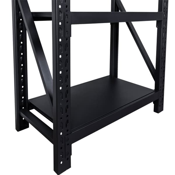 Fornorth Stålreol 800kg, 100x60x200cm, sort