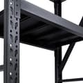 Miniatyrbillede 8 af 8: Fornorth Stålreol 800kg, 100x60x200cm, sort