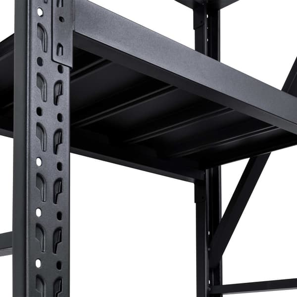 Fornorth Stålreol 800kg, 100x60x200cm, sort
