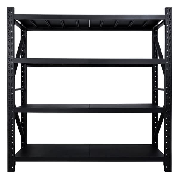 Fornorth Stålreol 800kg, 200x60x200cm, sort