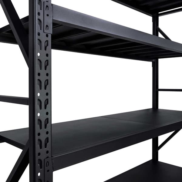 Fornorth Stålreol 800kg, 200x60x200cm, sort