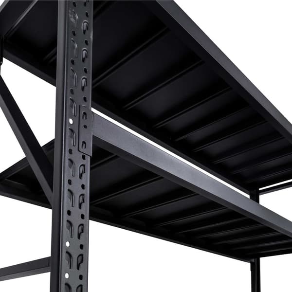 Fornorth Stålreol 800kg, 200x60x200cm, sort