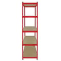 Miniatyrbillede 4 af 9: Monster Racking Z-Rax Extra Strong Steel Shelves, Red, 90cm W, 45cm D