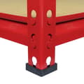 Miniatyrbillede 9 af 9: Monster Racking Z-Rax Extra Strong Steel Shelves, Red, 90cm W, 45cm D