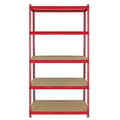 Miniatyrbillede 2 af 9: Monster Racking Z-Rax Extra Strong Steel Shelves, Red, 90cm W, 45cm D