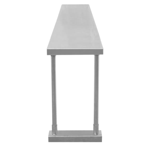 Enkeltlagshylder til 6 fod forberedelsesbord Cateringbænk Kommercielt køkken Kraftig overhylde i rustfrit stål 180 x 75 x 30 cm (BxHxD)