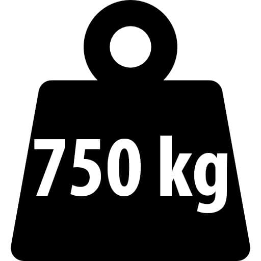 Hyllenhet förvaringsställ - Metall - 150x75x30 cm - Svart