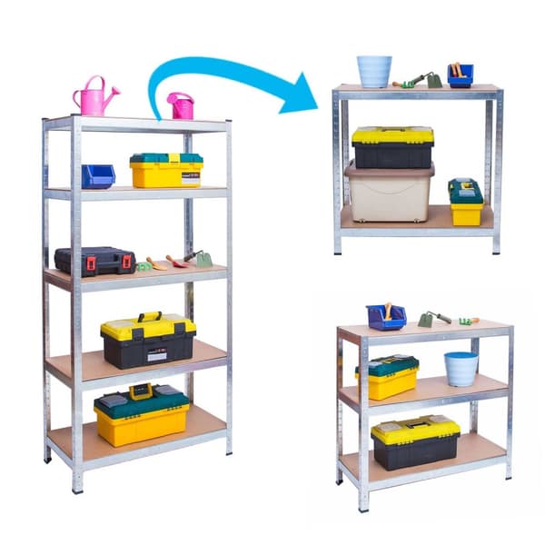 Hylla 205 x 120 x 45 - Förvaringsställ - Galvaniserad