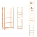 Miniatyrbillede 1 af 9: Industrielle reoler - Living reoler 3 stk. 5 hylder 80x38x170 cm massivt fyrretræ 250 kg