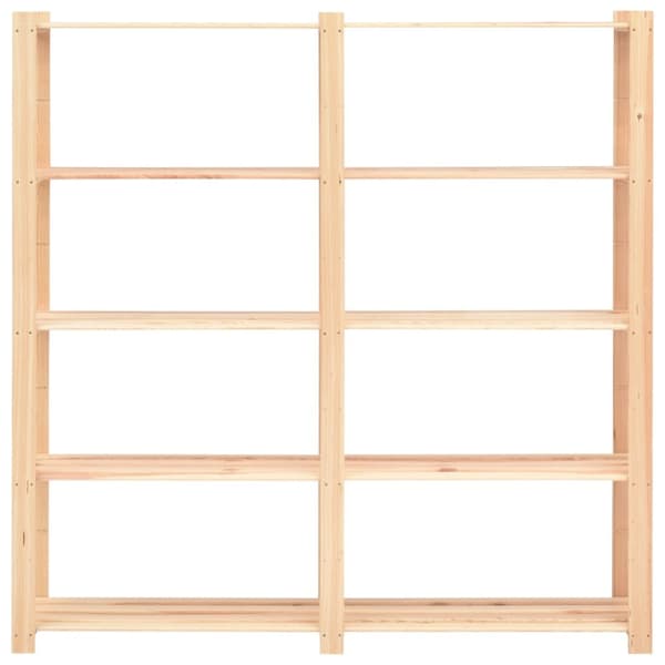 Lagerhyllor - Living Förvaringshylla 5 hyllplan 170x38x170 massiv furu 500 kg