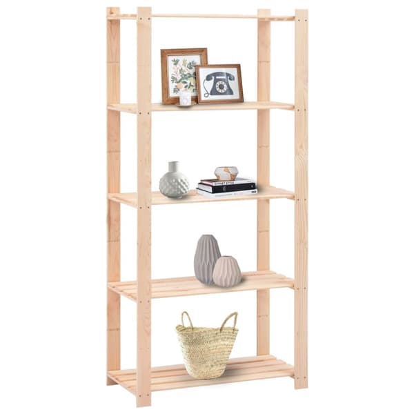 Industrielle reoler - Living reoler 5 stk. 5 hylder 80x38x170 cm massivt fyrretræ 250 kg