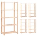 Miniatyrbillede 2 af 9: Industrielle reoler - Living reoler 5 stk. 5 hylder 80x38x170 cm massivt fyrretræ 250 kg