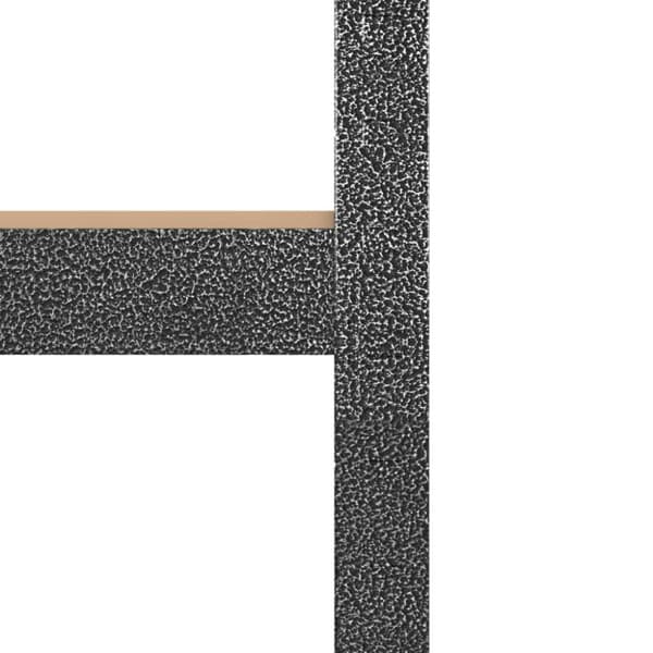 Lagerhyllor - Living Slitstark hylla grått stål och konstruerat trä 5 hyllplan