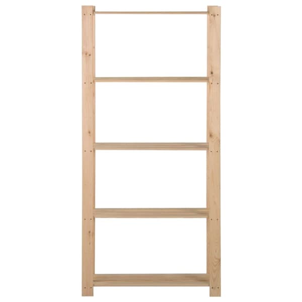Lagerhyllor - Living Lagerhylla 5 hyllplan 80x28,5x170 cm massiv furu