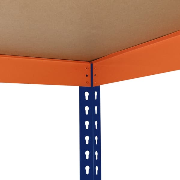 Garage Shelf S-Rax Racking System 180 x 180 x 60cm Steel Shelf 300kg Capacity Per Shelf Adjustable Layout Boltless Mounting 3 Support Rods Warehouse
