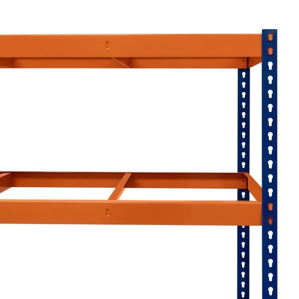 Garage Shelf S-Rax Racking System 180 x 180 x 60cm Steel Shelf 300kg Capacity Per Shelf Adjustable Layout Boltless Mounting 3 Support Rods Warehouse