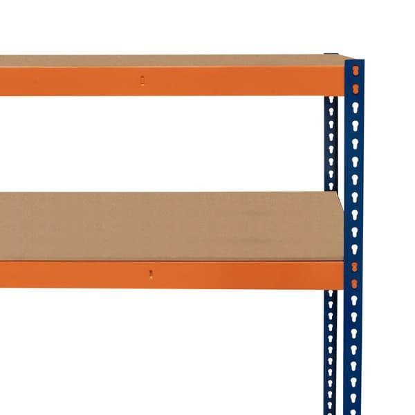 Garage Shelf S-Rax Racking System 180 x 180 x 60cm Steel Shelf 300kg Capacity Per Shelf Adjustable Layout Boltless Mounting 3 Support Rods Warehouse
