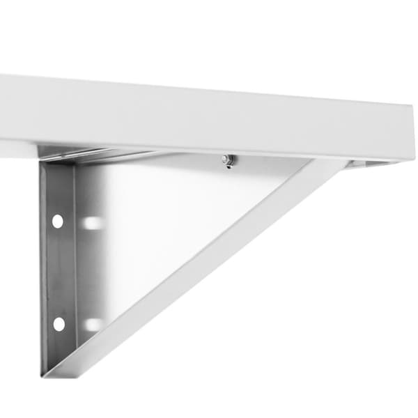 Vägghängd kökshylla av stål, upp till 80 kg, 150 x 40 cm
