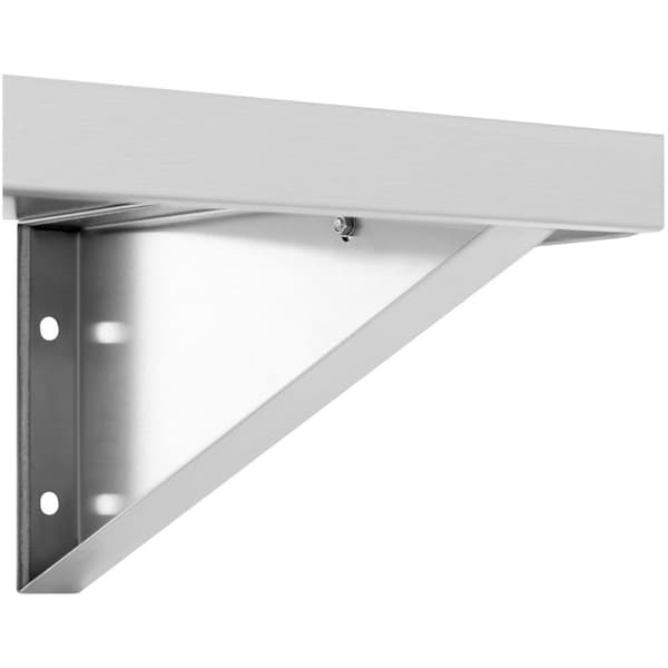 Væghængt køkkenhylde af stål, op til 80 kg, 120 x 40 cm