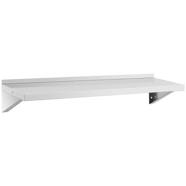 Væghængt køkkenhylde af stål, op til 80 kg, 120 x 40 cm