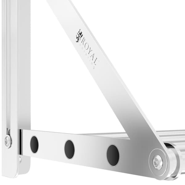 Vikbar vägghylla i rostfritt stål upp till 40 kg 80 x 30 cm