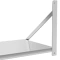 Miniatyrbild 4 av 6: Vikbar cateringvägghylla i rostfritt stål upp till 40 kg, 100 x 45 cm