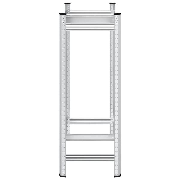 vidaXL Däckhylla 2 lager silver 110x40x109 cm stål