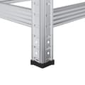 Pikkukuva 11 / 11: vidaXL 2-kerroksiset rengashyllyt 2 kpl hopea 110x40x109 cm teräs
