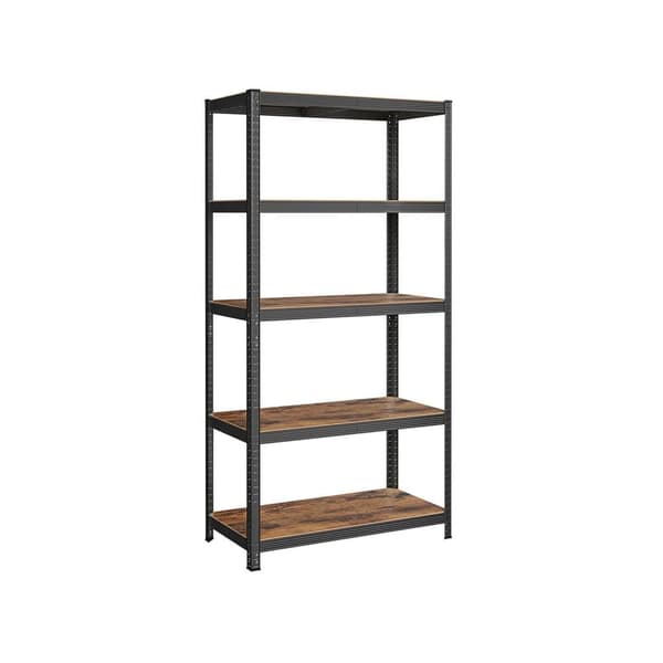 Hylly, GLR060Q01, 200x120x60 cm, Ruskea-Musta