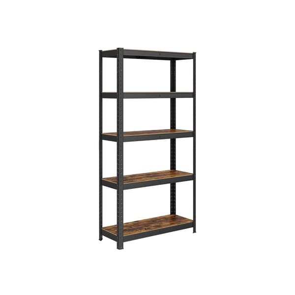 Reol, GLR030B01, 150x75x30 cm, Sort-Brun