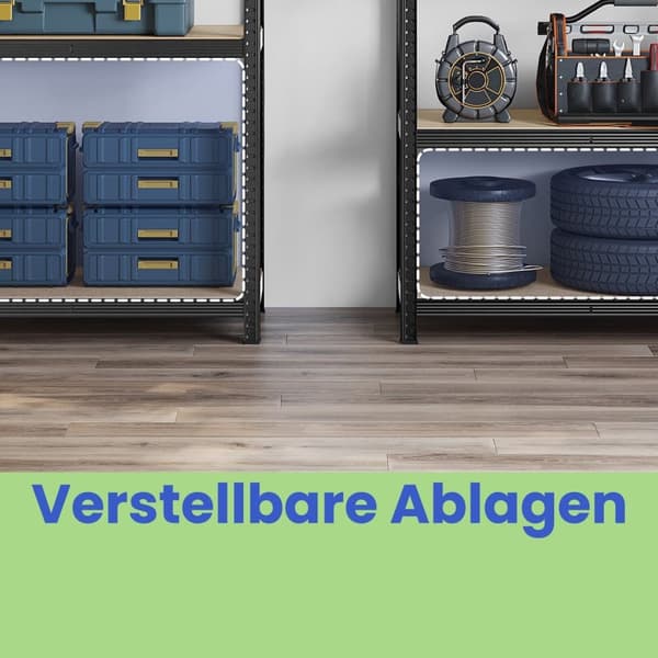 Robust Hylla, SONGMICS GLR060Q01, 200x120x60 cm, Blå