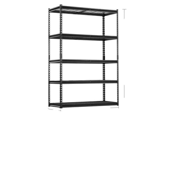 Metalliset säilytyshyllyt, korkea kuormituskapasiteetti, säädettävä muotoilu,20 x 48 x 72 tuumaa