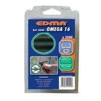 Agrafes - EDMA - Oméga 16 - Galvaniserad - Grön - Tråd av 1,3 mm - x2500