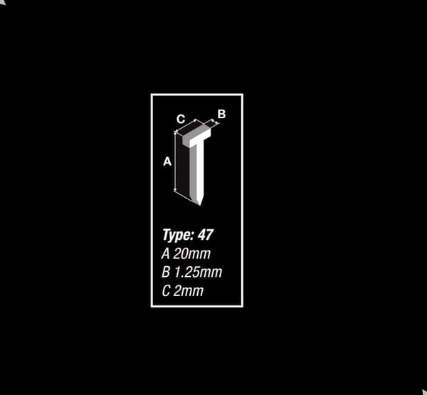 FERM ATA1086 Søm | 20mm | 1000 stk. - ACC